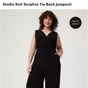 NWT Torrid Surplice Tie-Back Jumpsuit - Size 0